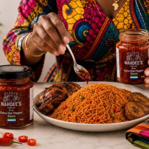 NAHDEE’S Authentic Kroo Extra Hot Pepper Sauce - 140g